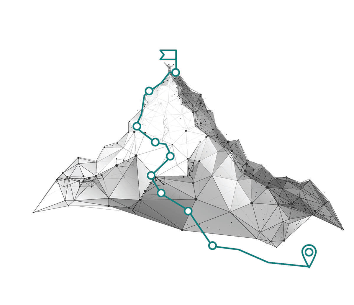 DigitalWay mountain illustration